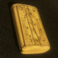 RARE – Revolutionary War era Masonic snuff box dated 1792, and partial ID