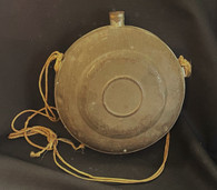 Civil War Confederate Tin Drum canteen with original carrying cord