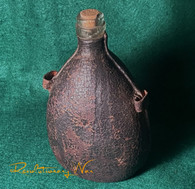RARE - Revolutionary War Officers Leather-covered water flask (SOLD)