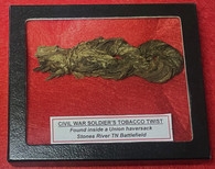 Original Civil War soldier’s tobacco twist, found in haversack at Stones River
