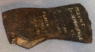 Revolutionary War Axe dug at Mt. Independence, VT by Frank Kravic in 1961 (ON HOLD,N)