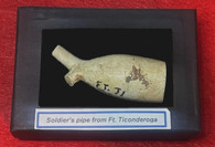 Revolutionary War soldier’s pipe, dug at Fort Ticonderoga, New York (SOLD)