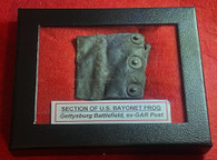 Section of bayonet scabbard recovered at Gettysburg, ex-GAR collection