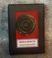 Civil War “Bullseye” bridle rosette, recovered at Chancellorsville Battlefield