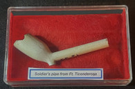 Revolutionary War soldier’s clay pipe, recovered at Fort Ticonderoga (SOLD)