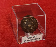 Revolutionary War Artillery grape-shot ball, recovered at Mt. Independence, VT