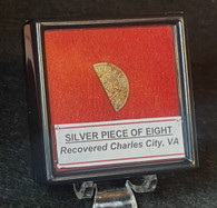 18th century Spanish Silver Piece of Eight (Cob), found along James River shoreline Virginia