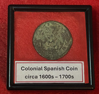 Colonial/Revolutionary War era Spanish copper Cob Coin, ca. 1600s – 1700s