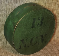 RARE – Identified wooden canteen that belonged to a Confederate soldier who was captured at Petersburg, VA (SOLD)