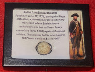 Revolutionary War documented musket ball recovered from Bunker Hill in 1847 (SOLD)