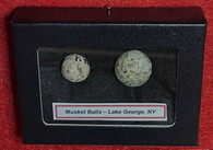 French & Indian War musket balls, recovered at Fort William Henry, NY (SOLD)