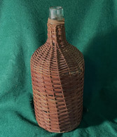 Civil War Wicker Jug, as in museums and period photographs