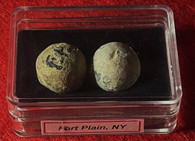 Revolutionary War Musket balls recovered at Ft. Plain, NY