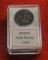 Revolutionary War British Half-Penny, dated 1739