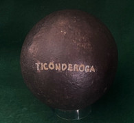 Revolutionary War 12-pounder cannonball, recovered at Fort Ticonderoga, NY