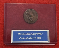 “New York Penny” coin used during the Revolutionary War, dated “1764” (ON HOLD,MW)