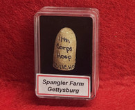 Documented bullet from the Spangler Farm, Gettysburg