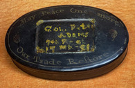 VERY RARE! Identified Revolutionary War Tinder Box that belonged to Colonel Adams, who fought in many battles during the war (SOLD)