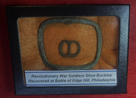 Revolutionary War buckles, recovered at Battle of Edge Hill, Philadelphia