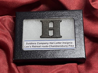 Civil War brass letter hat insignia, found along Lee’s Retreat Route from Gettysburg