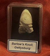 Fired Confederate bullet recovered at Barlow’s Knoll, Gettysburg