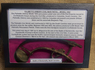 PALMETTO ARMORY MODEL 1842 CIVIL WAR PISTOL, DUG 1991 AT BENTONVILLE, NC