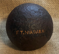RARE - French & Indian War 9-pounder cannonball, recovered at Fort Niagara, NY