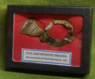 Civil War Infantry Hunting Horn Insignia, recovered Richmond