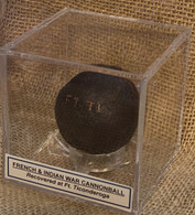 French & Indian War / Revolutionary War 2” cannonball, recovered at Ft. Ticonderoga