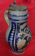 RARE – 18th Century Westerwald Pitcher, ca. 1760 – 1785, as in museums