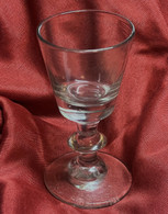 Revolutionary War era stem wine glass as in museums, ca. 1740 – 1760