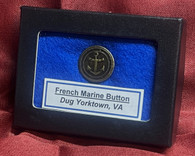 Revolutionary War French Marine/Navy Uniform Button, recovered at Yorktown