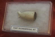Revolutionary War soldier’s clay pipe, recovered at Ft. Ticonderoga
