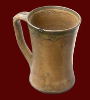 RARE – 18th century redware tavern mug, as used during the Revolutionary War