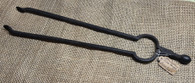 18th century hand-forged Pipe Tongs & pipe, as in museums
