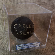 Revolutionary War Cannonball,  water recovery many years ago at Carleton Island, New York