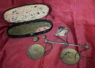 Cased set of Revolutionary War Balance Scales, as in books and museums