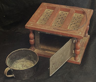 Revolutionary War era Foot Warmer with cup, as in Ft. William Henry Museum and books
