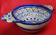 Tin glazed hand-painted Porringer bowl, ca.1680-1720