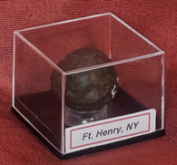 French & Indian War small canister ball, recovered at Fort William Henry