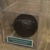 Revolutionary War 6-pounder cannonball, recovered at Philadelphia