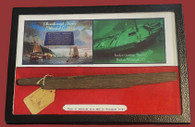 RARE – Piece of wood from a sunken Revolutionary War ship, still has the original tag