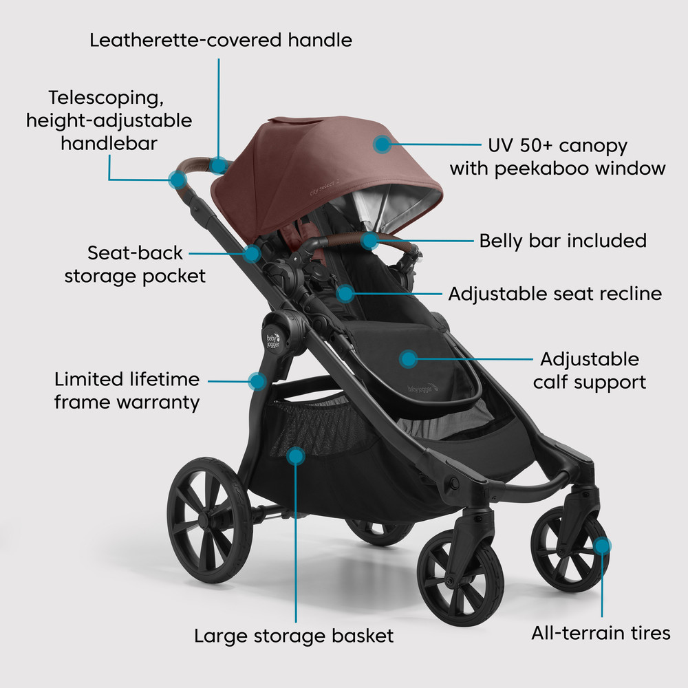 city select single to double stroller