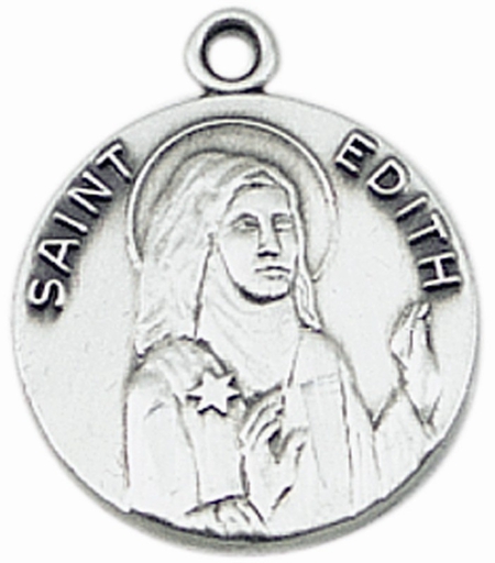 St. Edith Stein Sterling Silver Medal Pendant with 18" Stainless Steel Chain $43.99