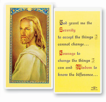 Serenity Prayer Laminated Holy Card