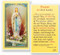 Our Lady of Lourdes Prayer Laminated Holy Card