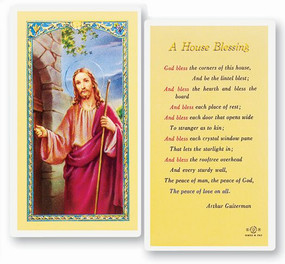 House Blessing Laminated Holy Card