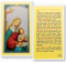 St. Anne and St. Joachim Laminated Holy Card