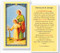 St. Joseph Novena Laminated Holy Card