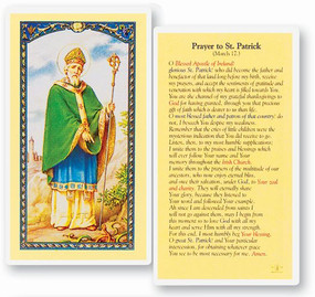 St. Patrick Prayer Laminated Holy Card